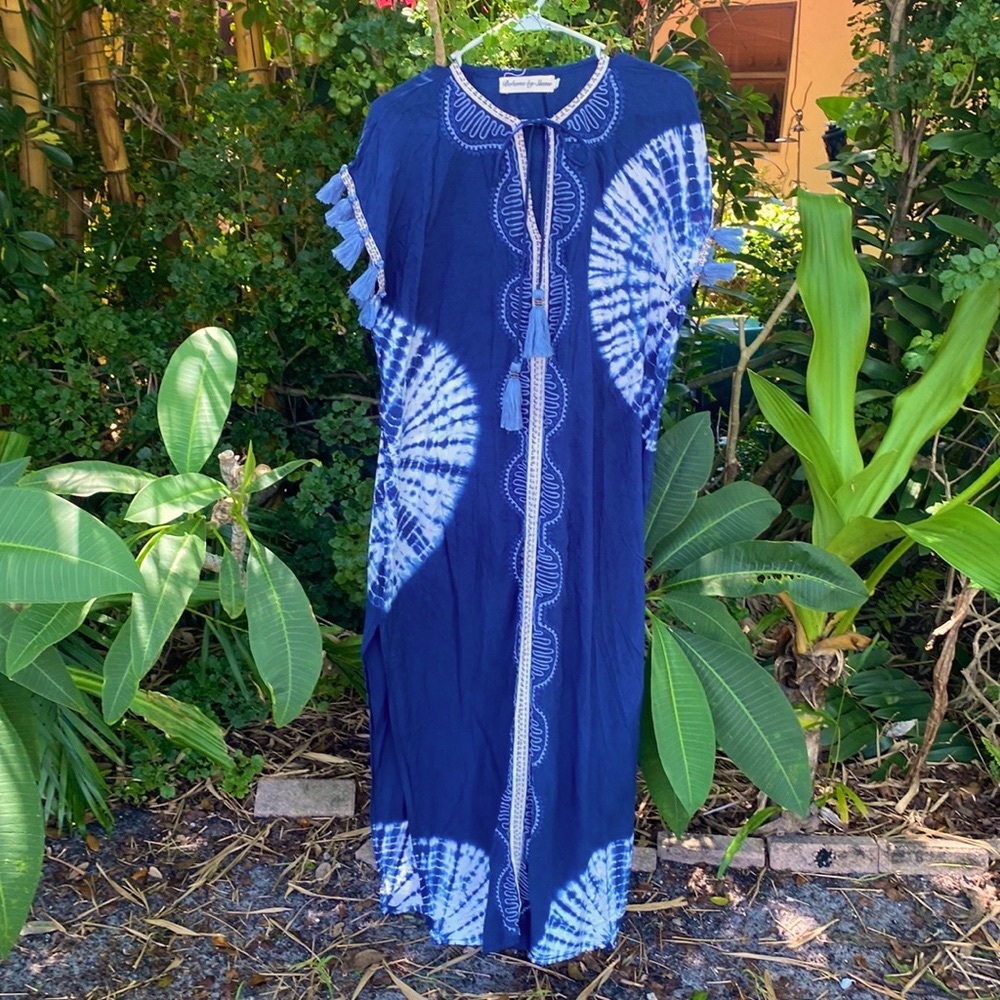 Boheme By Shemo Kaftan or bathing suit cover up Tye dye S this is the SALE Price